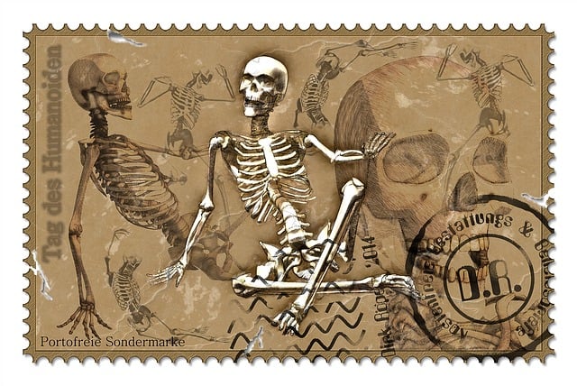 Free stamp funeral art illustration