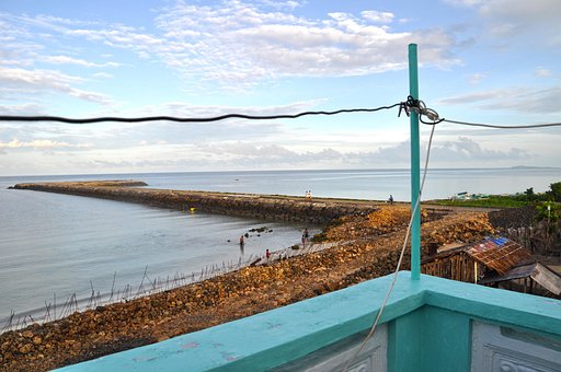 Pier, Esperanza, Philippinen, Meer