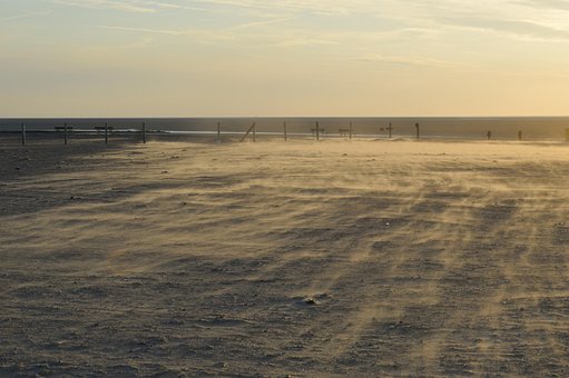 Strand, Sand, Sol, Sandstrand, Vind