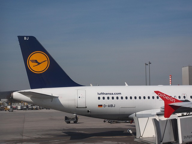 Flughafen, Flugzeug, Lufthansa, Symbol