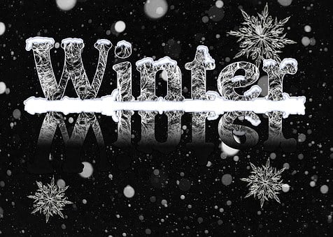 Winter, Softijs, Koud, Belettering