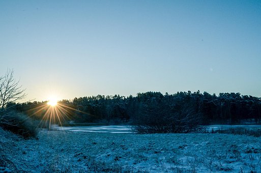 Free Sunset Winter photo and picture