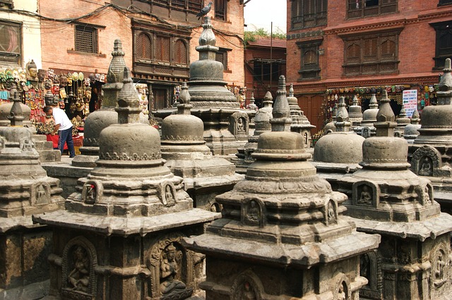 Kathmandu, Kloster, Tempel, Stupas
