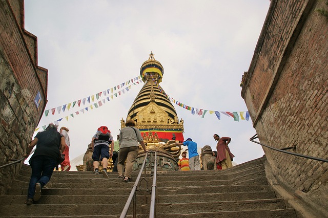 Stupa, Nepal, Kathmandu, Kloster, Tempel
