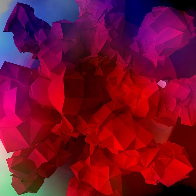 Free abstract mesh render illustration