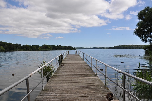 Steg, See, Teich, Wasser, Bootssteg
