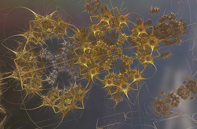 Free space fractal energy illustration
