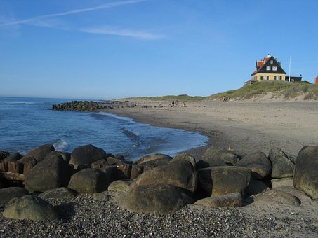 Ozean, Haus, Meer, Felsen