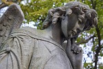 angel, cemetery, statue