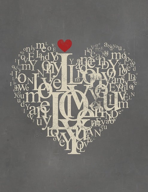 Free love poster grey illustration