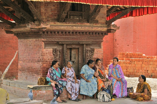 Nepal, Kathmandu, Frauen, Schrein, Nepal
