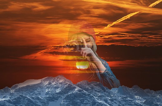 Free Mountain Girl illustration and picture