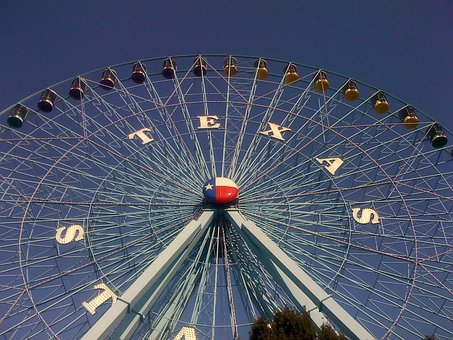 Texas, Staat, Kermis, Ferris, Wiel