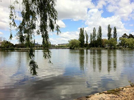 Canberra, Lago Burley Griffin, Australia