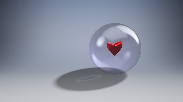 Free heart love ball illustration