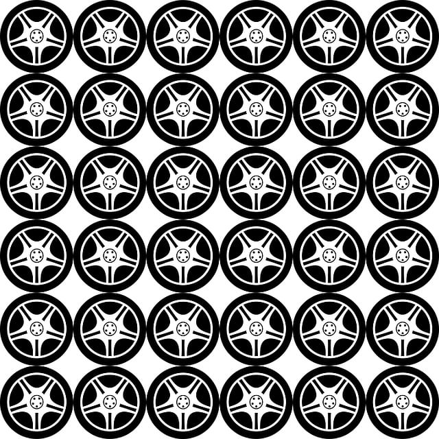 Free wheels alloys black illustration