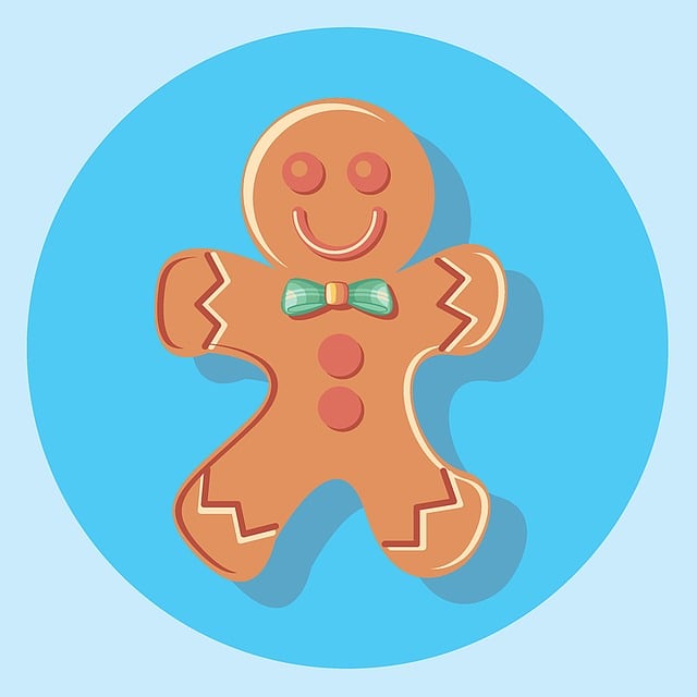 Free gingerbread food christmas illustration