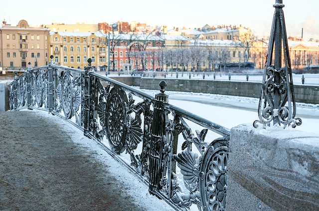 Ciudad, Spb, San Petersburgo, Invierno