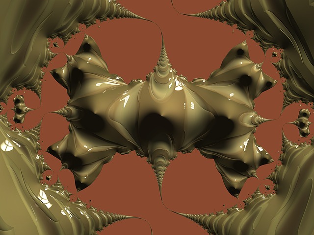 Free fractal three dimensional plastic illustration