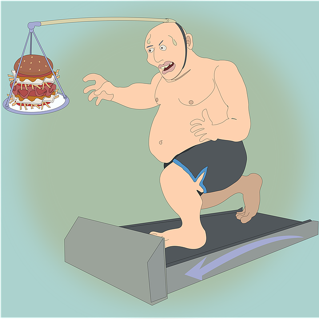 Free slimming physical exercise running machine illustration