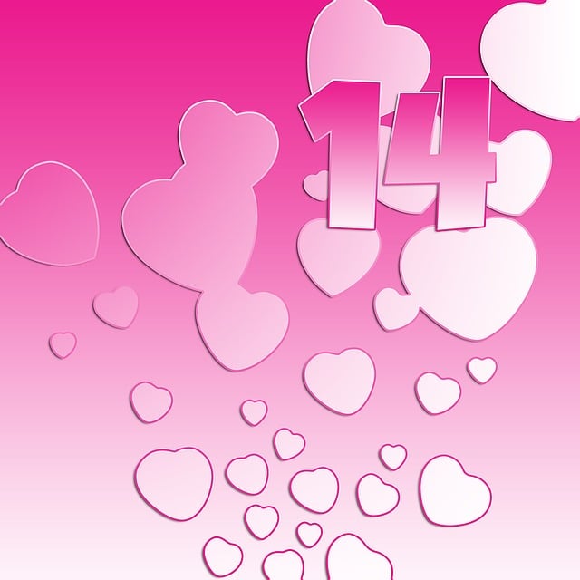 Free hearts background wallpaper illustration