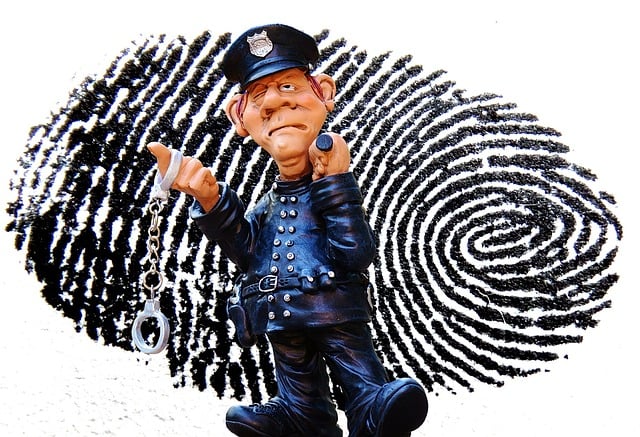 Free police crime scene fingerprint illustration