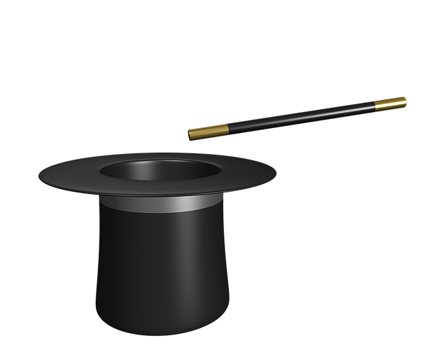 Free magician magic wand illustration