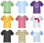 t-shirts, tees, clothing
