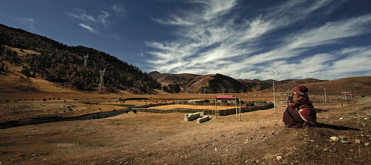 Free Tibet Farmhouse photo and picture