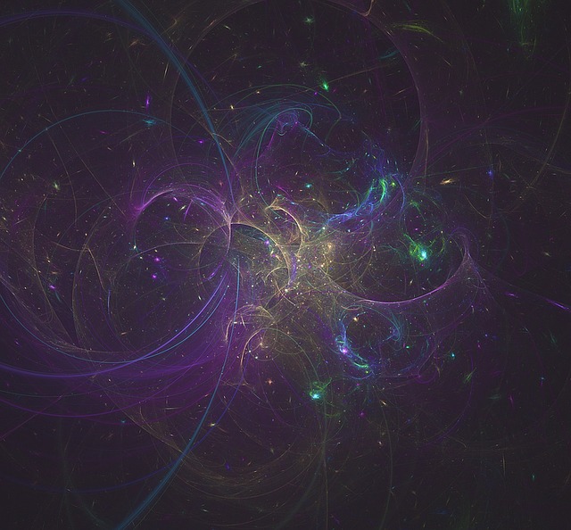 Free fractal flame space illustration