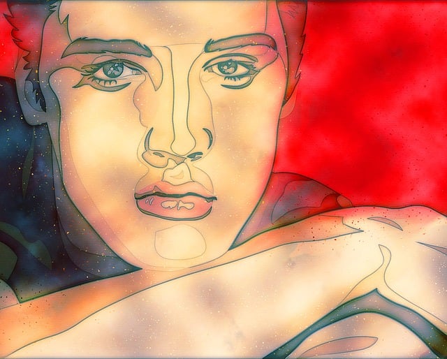 Download free HD stock image of Elvis Portrait Free elvis portrait king illustration