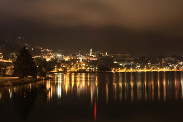 Free St Moritz Night photo and picture