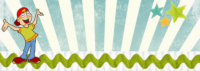 Free children web banner illustration