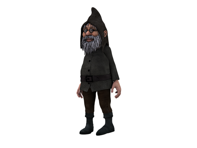 Free grandpa dwarf cap illustration
