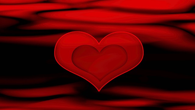 Rød, Sort, Hjerte, Valentins Dag