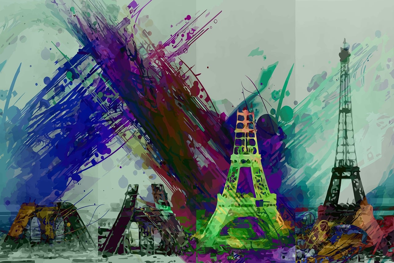Free eiffel tower paris illustration