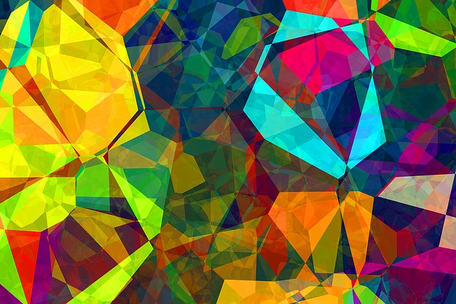 Download free HD stock image of Colour Abstract Free colour abstract polygon illustration