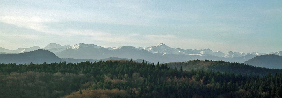 Pyrenees, Invierno, Montañas, Panorama