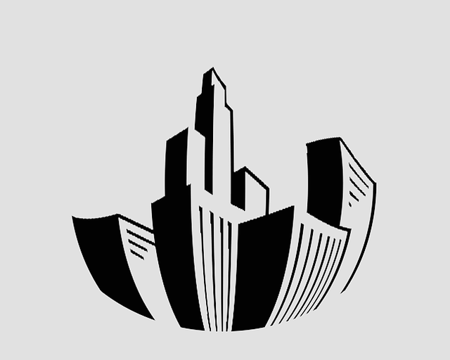 Free building drawing abstract illustration