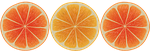 orange, slices, design