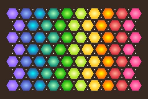 Polygone, Coloré, Contexte, Géométrique