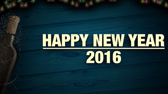 Free new year 2016 background illustration
