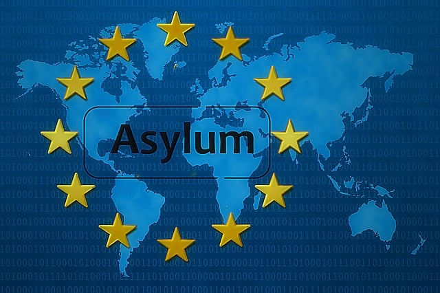 Free asylum europe refugees illustration