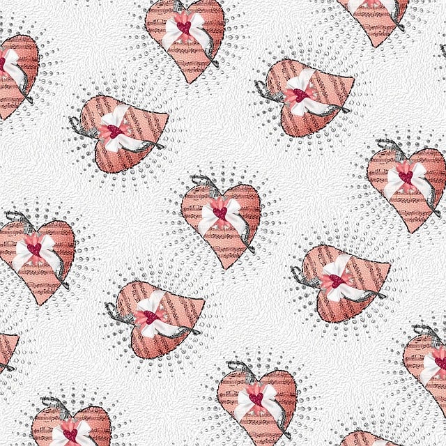 Free background love heart illustration