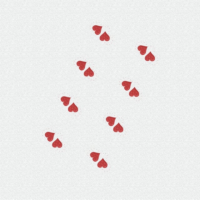 Free background love hearts illustration