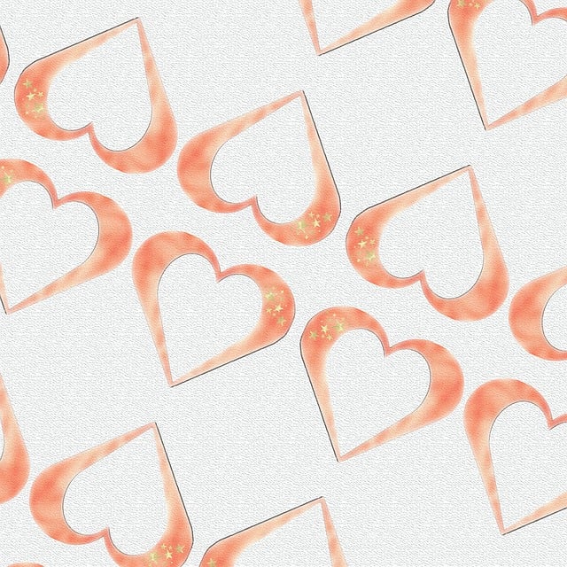 Free background love hearts illustration