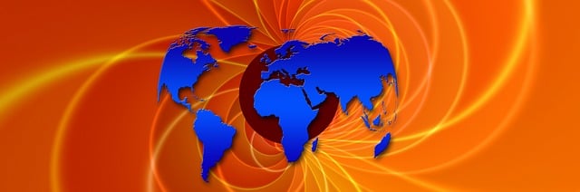 Free banner header world map illustration