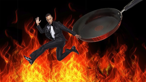 Free Out Of The Frying Pan Into The Fire illustration and picture
