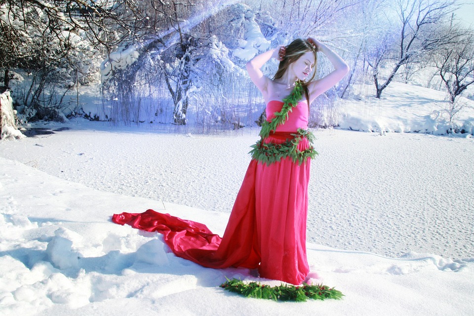 Red Snow Dress