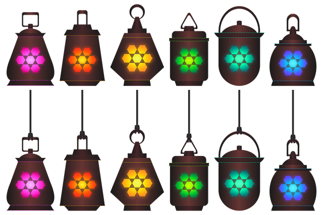 Free lanterns lamps lights illustration